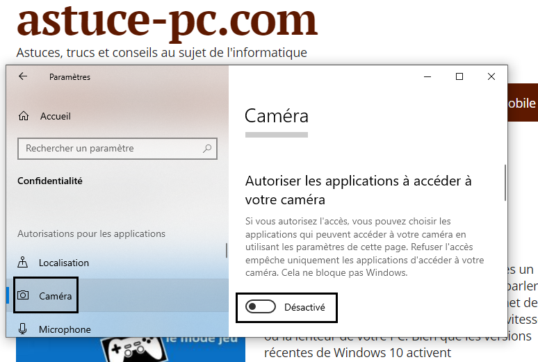 désactivez-l'option-Autoriser-les-applications-à-accéder-à-votre-appareil-photo