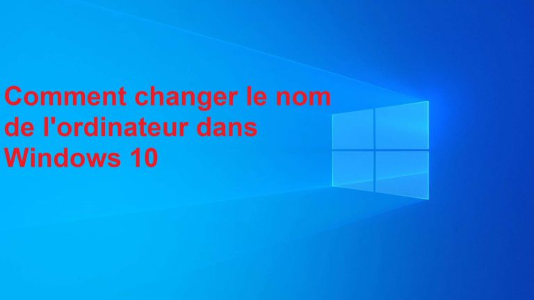 comment changer de nom sur un pc