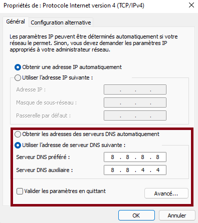 Utiliser-l'option-d'adresses-de-serveur-DNS